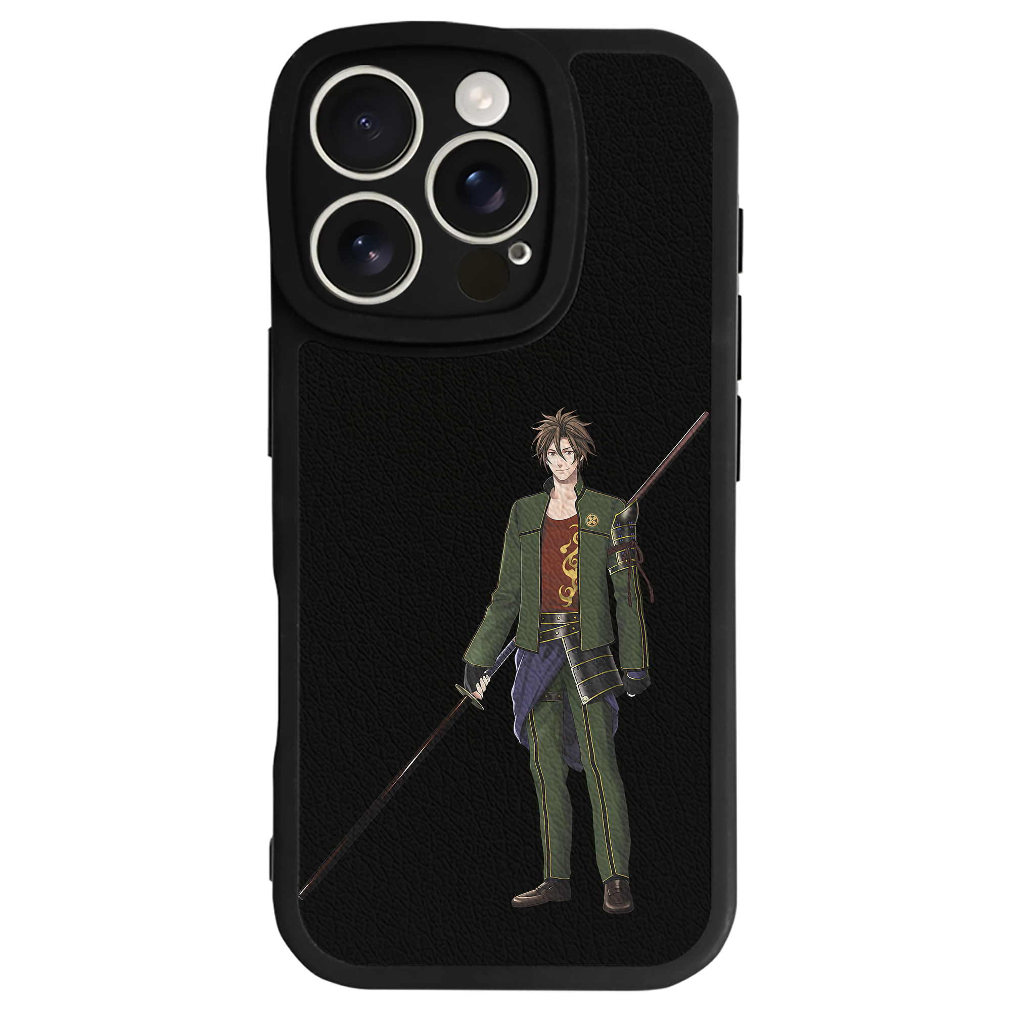 （画像用） 刀剣乱舞 Touken Ranbu 【iPhone 16シリーズ対応】シリコンスマホケース（レザー調） 材質：シリコン